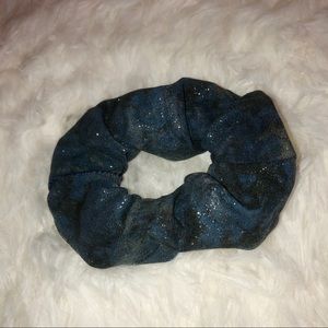 ✨Black and Blue Glitter Scrunchie